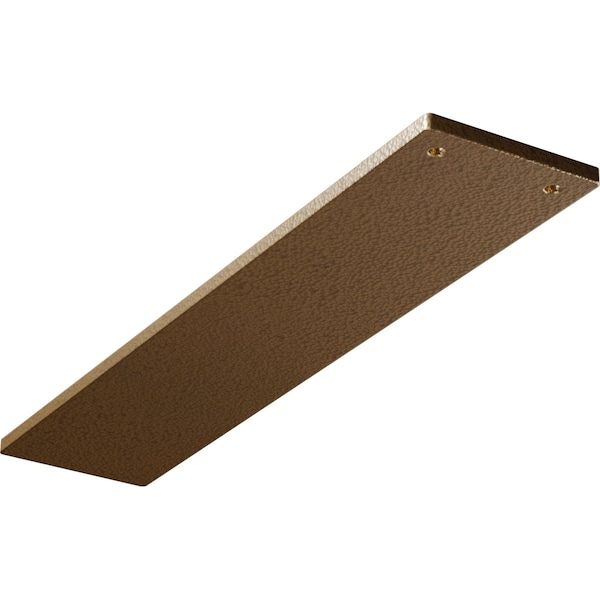 Ekena Millwork 3"W x 14"D Logan Hidden Support Steel Bracket w/ 10" Support Depth, Hammered Gold BKTM03X14LOHGO - main